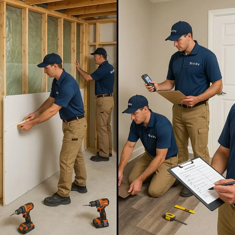 Repairs and Reconstruction process in Las Palmas II, TX